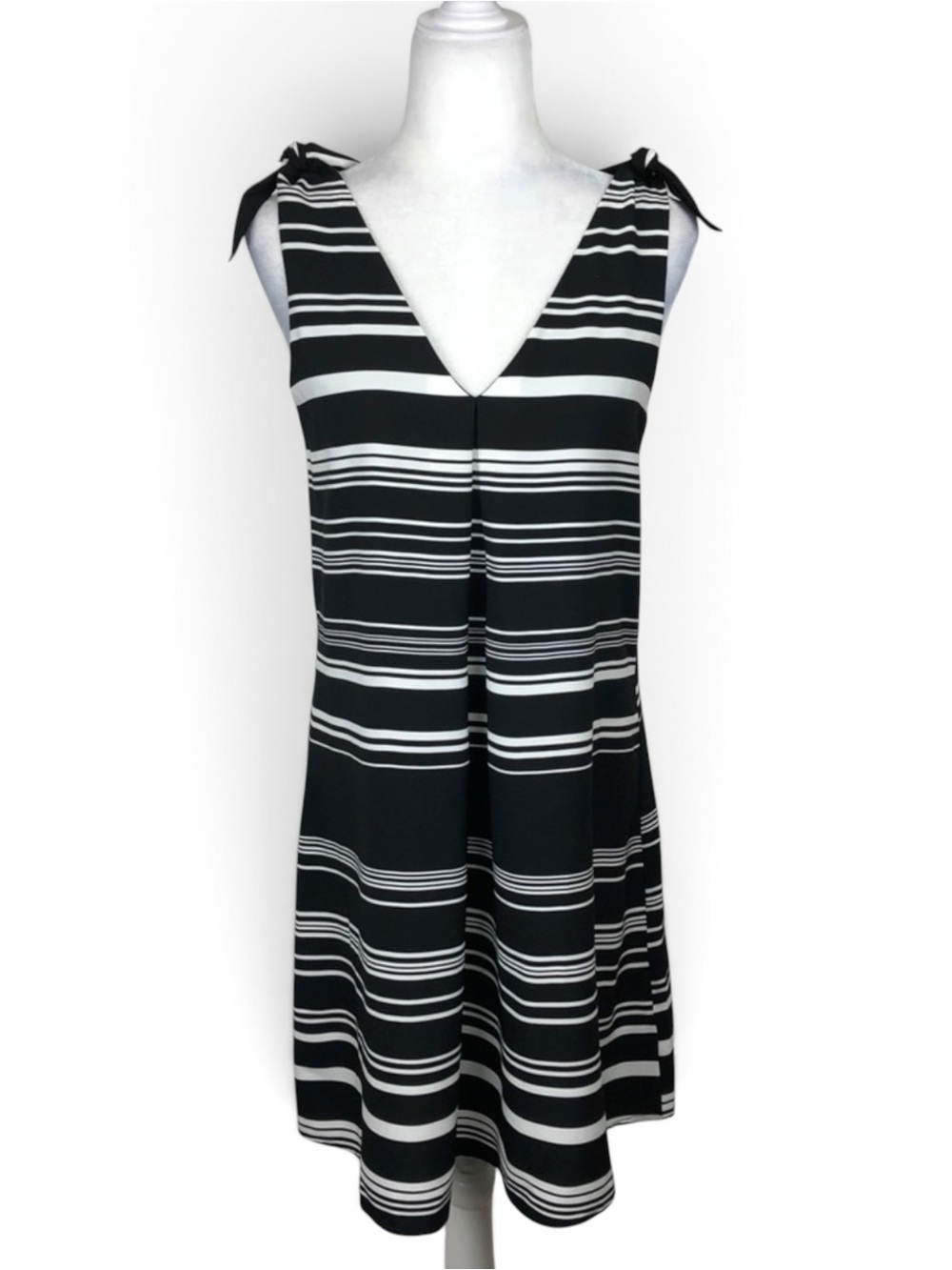 NWT Spense Striped Tie Strap Sleeveless Swing Summer Dress Size 6